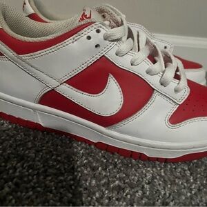 Nike Kids Red and White Sneakers